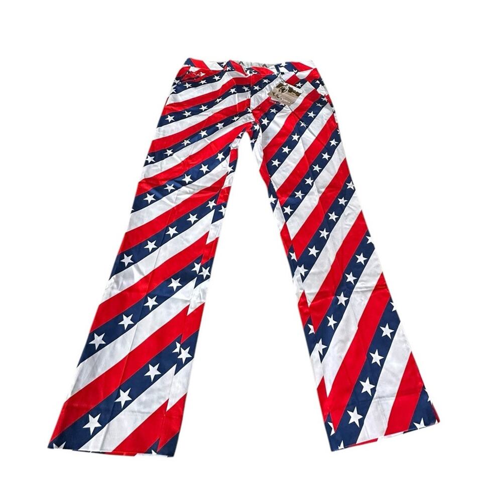 Men's Awesome & Royal Pants Royal & Awesome Pars And Stripes Golf Pants 38/30